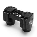 1" ''Task Force'' Risers 2" Rise Black For Most 73-Up H-D With 3.5" Riser Mount Hole Spacing