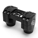 1-1/4" ''Task Force'' Risers 2" Rise Black For Most 73-Up H-D With 3.5" Riser Mount Hole Spacing