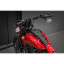 Back Saver'' Raked T-Bar Mega Handlebar 8" For 04-24 H-D With 3.5" Riser Mount Hole Spacing With Square Digital Speedo Or KOSO D2 Speedo Excl. Hydraulic Clutch Models  NU