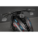 "Drag-T" Mega Handlebars Gloss Black For 73-24 H-D With 3.5" Riser Mount Hole Spacing Excl. Hydraulic Clutch Models  NU