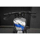 Champion T-Bar Mega Handlebar 8" Black For 04-24 H-D With 3.5" Riser Mount Hole Spacing With Square Digital Speedo Or KOSO D2 Speedo Excl. Hydraulic Clutch Models  NU