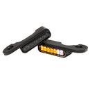 Stripes' Below Bar Turn Signals Black Anodized For 02-22 Touring With Hydraulic Clutch