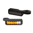 Stripes' Below Bar Turn Signals Black Anodized For 14-20 XL Sportster (NU)