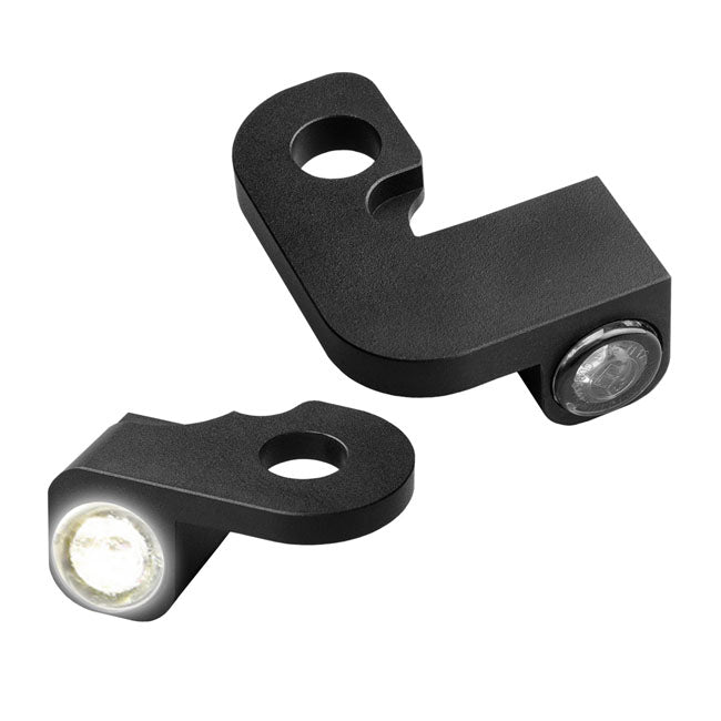 Nano Below Bar Turn Signals Black For 90-14 Softail (NU)