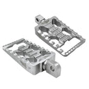 MX Driver Footpegs V1 Silver For 90-17 Dyna