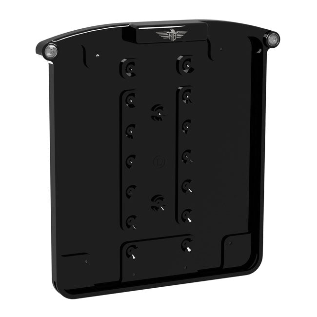 All-in-1 Nano License Plate Holder Black - 220 X 200 MM