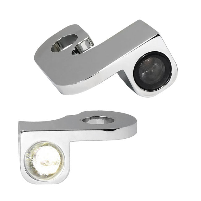 Nano Below Bar Turn Signals Chrome For 90-08 FLT/Touring