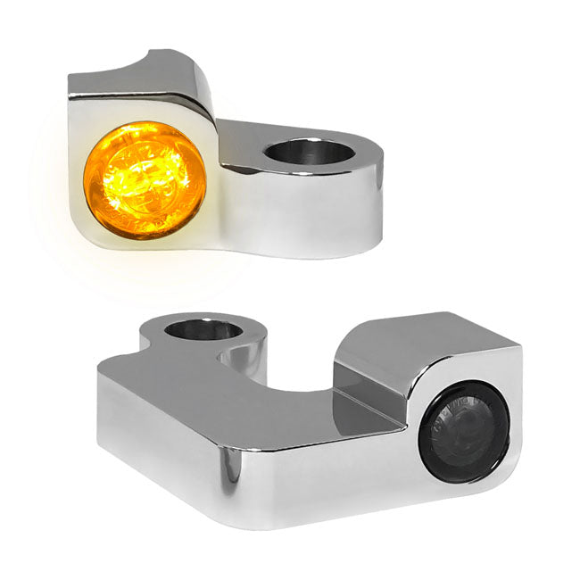 Nano Turn Signals Chrome For 04-13 Sportster
