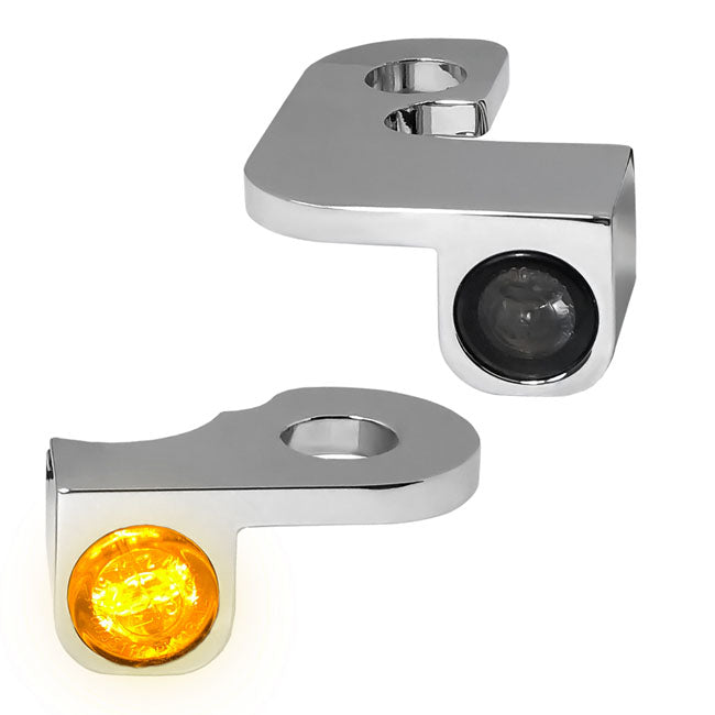 Nano Turn Signals Chrome For 90-03 Sportster