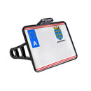 Side Mount License Plate Holder Kit Chrome For 91-07 Softail - 210 MM X 170 MM