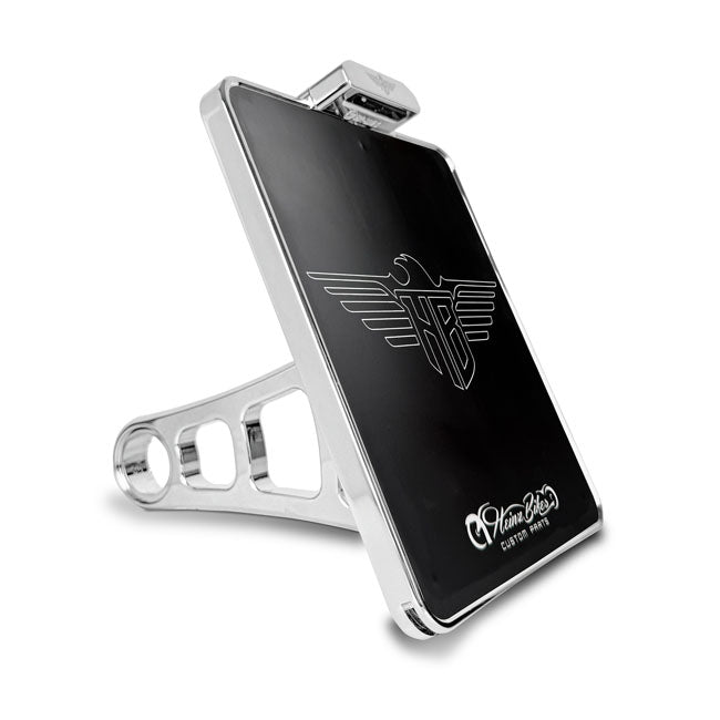 Side Mount License Plate Holder Kit Chrome For 91-07 Softail