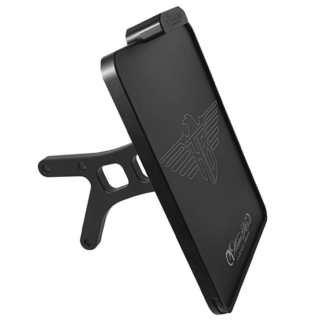 Side Mount License Plate Bracket Black For 18-21 Indian FTR - 210 X 170 MM