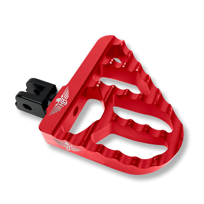 Performance Mini Floorboards V2 Red For 90-17 Dyna