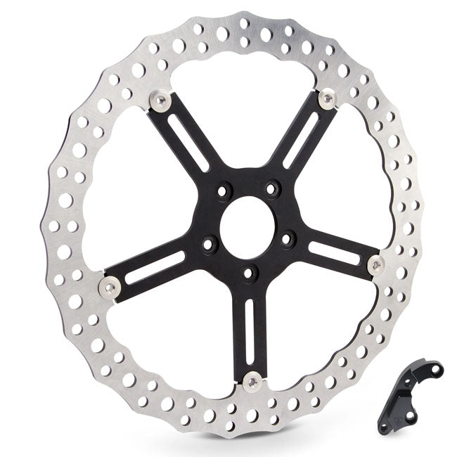 15" Jagged Front Big Brake Rotor Kit Left Side For Left Front: 20-25 Fxlrs