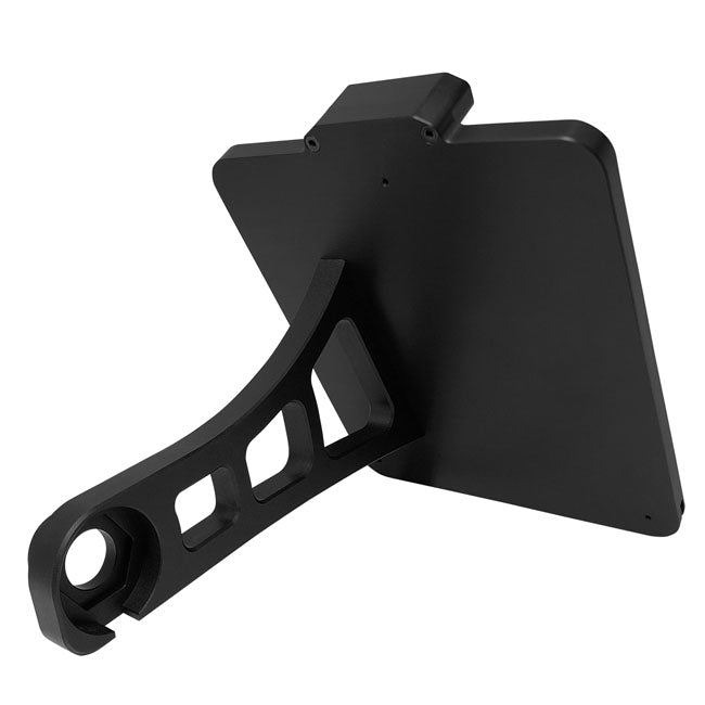 Side Mount License Plate Bracket Black For 15-21 Indian Scout - 220 X 200 MM