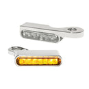 Stripes Turn Signals Chrome For 14-20 Sportster