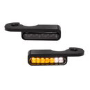 Stripes' Below Bar Turn Signals Black Anodized For 13-17 Softail Breakout With Hydraulic Clutch (NU)