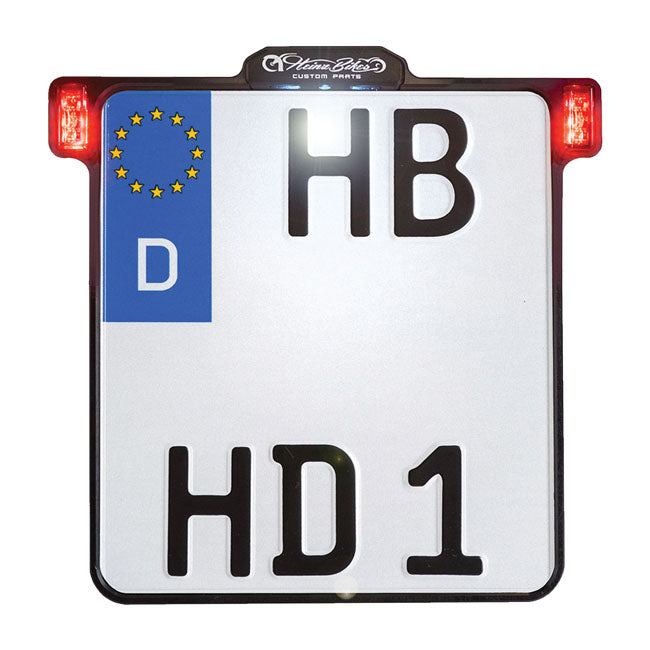 All-Inn 2.0 ECE License Plate Bracket Black - 180 X 200 MM