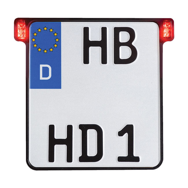 All-inn 2.0 License Plate Bracket Black Anodised - 180 X 200 MM