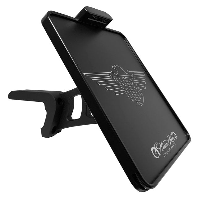 Side Mount License Plate Bracket Black For 19-20 114 Inch FXDRS (Destroyer) (NU) - 180 X 200 MM