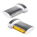 Winglets LED Turn Signal Set Satin Chrome