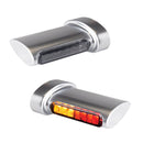Aero Winglets 3-1 Taillight/Turn Signals Satin Chrome