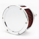 BA Race Series Air Cleaner Chrome Solid Cover For 18-24 Softail