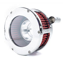 BA Air Cleaner Kit Chrome Clear Cover For 99-17 Dyna