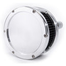 BA Air Cleaner Raw Black Filter Solid Cover For 18-24 (Nu) Softail