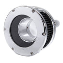 BA Air Cleaner Chrome Black Filter Clear Cover For 18-24 (Nu) Softail