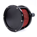 BA Race Series Air Cleaner Black Solid Cover For 17-25 Trikes