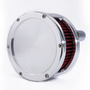 BA Air Cleaner Raw Red Filter Solid Cover For 18-24 (Nu) Softail