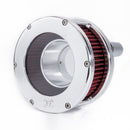 BA Air Cleaner Chrome Red Filter Solid Cover For 18-24 (Nu)