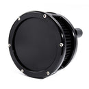 BA Air Cleaner Black Black Filter Solid Cover 18-24 (Nu) Softail