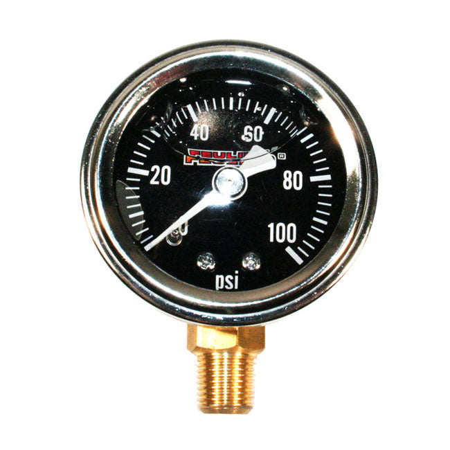 Liquid Filled 100Psi Oil Pressure Gauge Black For Universal
