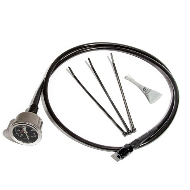 Black Remote Oil Psi Gauge Kit M8 For 17-25 M8