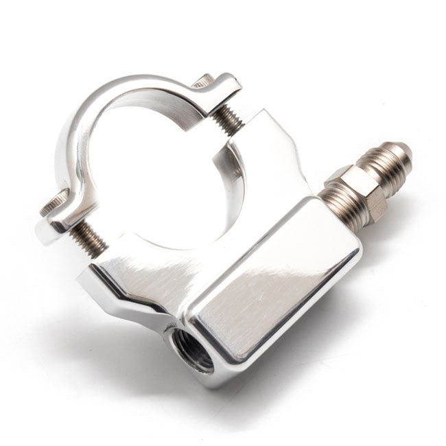 1 Inch Handlebar Psi Gauge Mount - Polished For All 1 Inch Handlerbars
