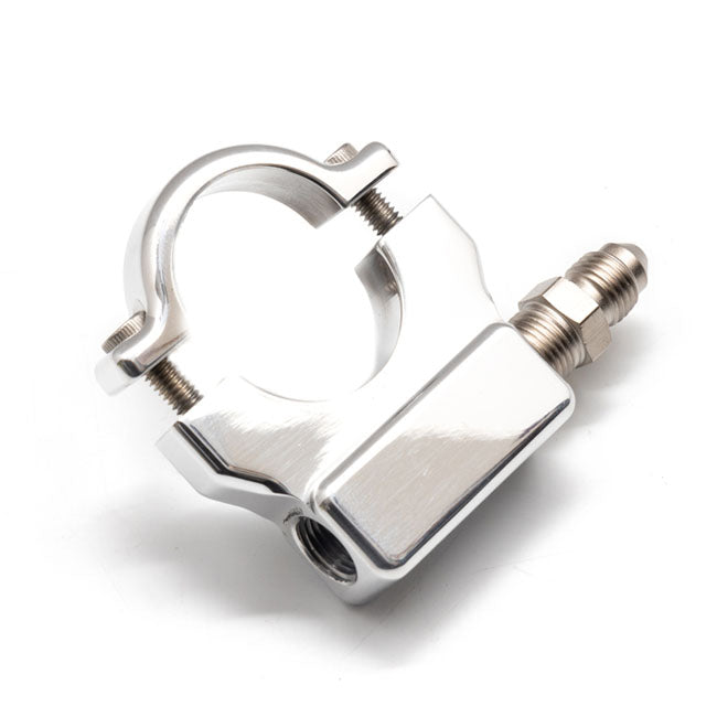 1.250 Inch Handlebar Psi Gauge Mount - Chrome For All 1.250 Inch Handlerbars