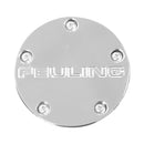 Point Cover Text Logo Chrome For 99-17 Twin Cam Models (5-Hole) (Nu)