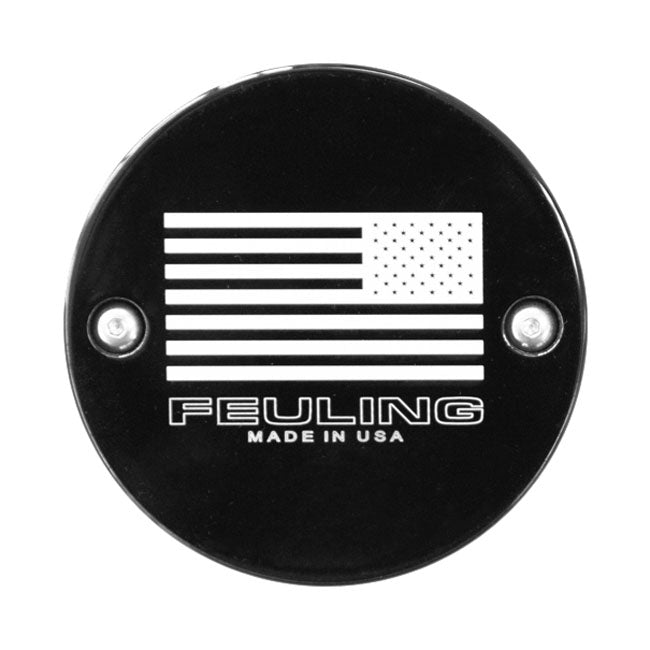 Reverse American Flag Logo Points Cover For 70 - 99 BIG TWIN