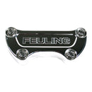 Handlebar Top Clamp Logo Polished For Most 73-17 H-D With 1" Diameter Handlebars