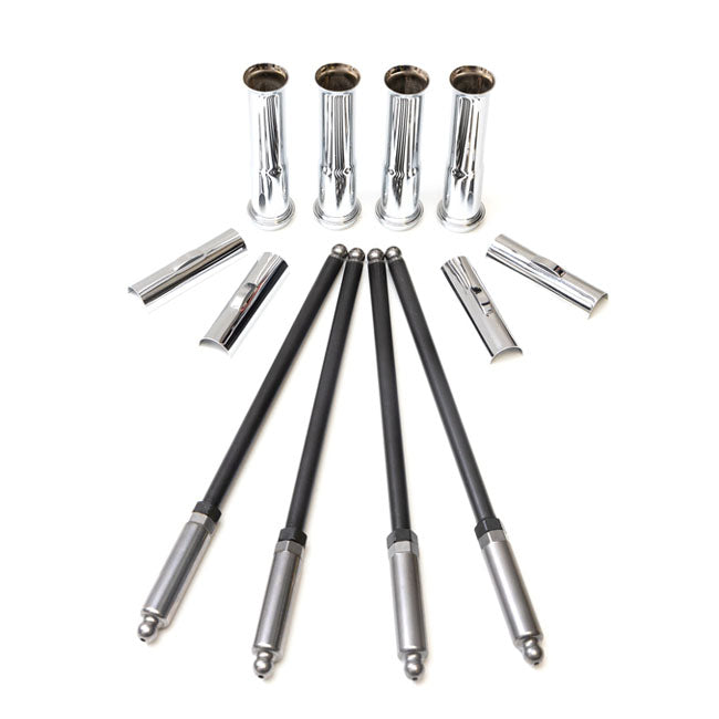 Quick Install Pushrods + Tube Kit For 99-17 Twin Cam A/B (NU)