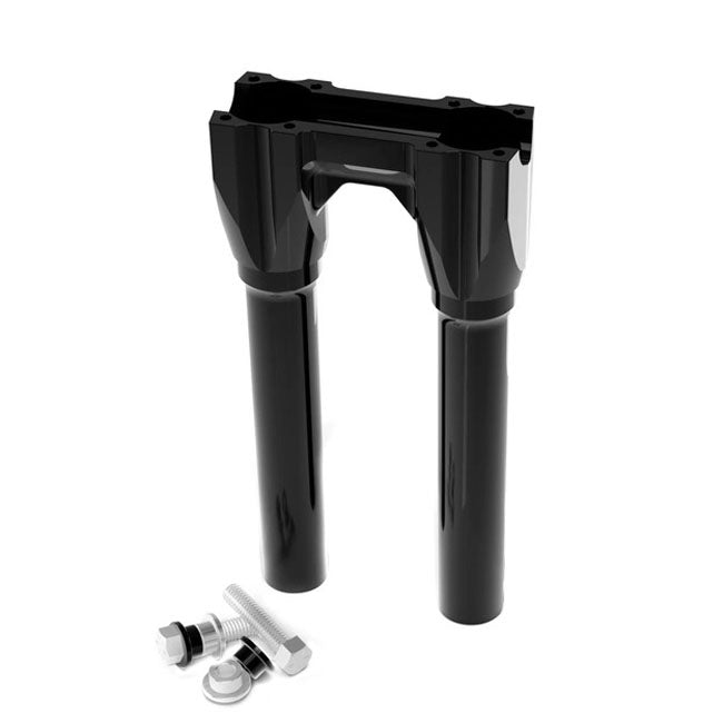 Topless Isolated Straight Risers 10" Rise Black