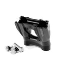 Topless Isolated Kickback Risers 5" Rise Black For H-D With 3.5" Center To Center Mounting Holes