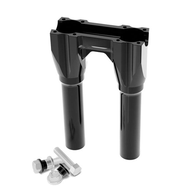 Topless Isolated Straight Risers 8" Rise Black