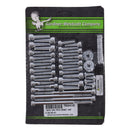 Cam/Transm/Primary Side Cover Mount Kit Chrome Allen For 18-24 Softail Flfb