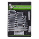 Cam/Transm/Primary Side Cover Mount Kit Chrome Allen For 17-24 FLT/Touring