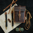 Moto Sling Bag Cognac For 20.5 X 15.5 X 6 Cm
