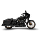 Slip-Ons With Black Alu End Caps Black For 17-20 Touring