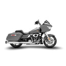 Racing Slip-Ons With Black Alu End Caps Chrome For 21-24 Touring